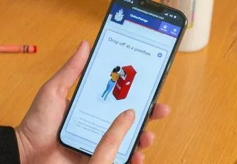 Using an Isle of Man Post service on a mobile phone